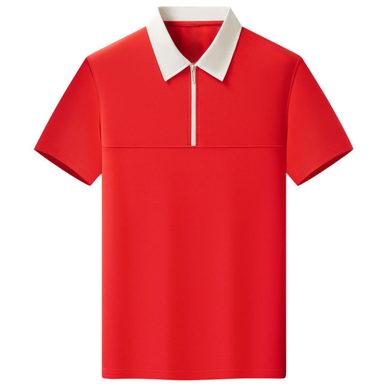 Polo da donna a maniche corte con colletto a V, vestibilità ampia, silhouette comoda, camicetta elegante da golf, per abbigliamento estivo casual e d'affari