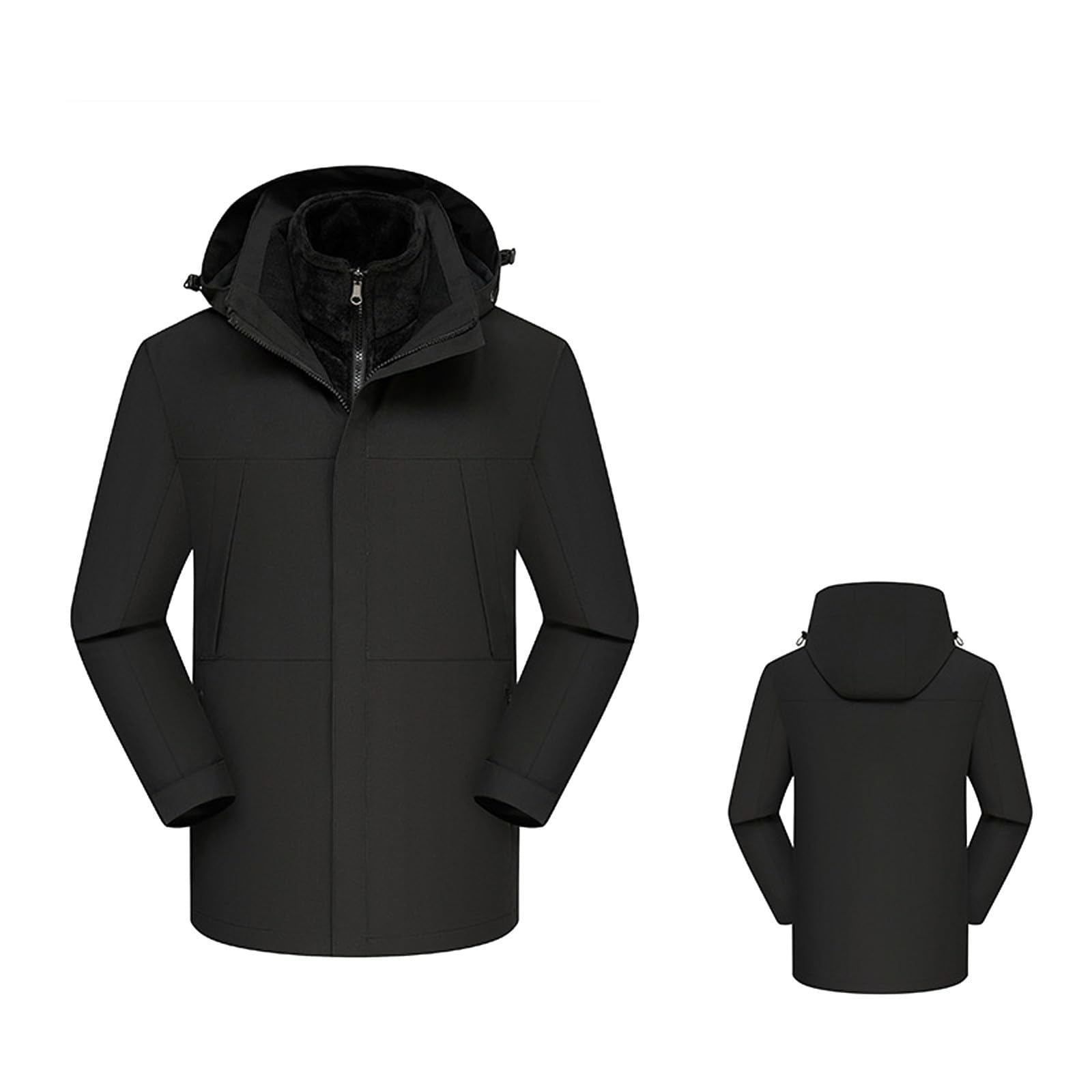 Veste Unisexe 3 En 1 Imperméable Polaire Extérieure