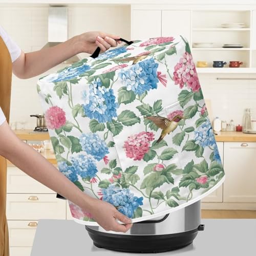Image of Cozeyat Floral Rooster Appliance Cover Dust Cover for 6 Quart,Electric Pressure Cooker Rice cooker,Air Fryer and Crock Pot, Machine Washable