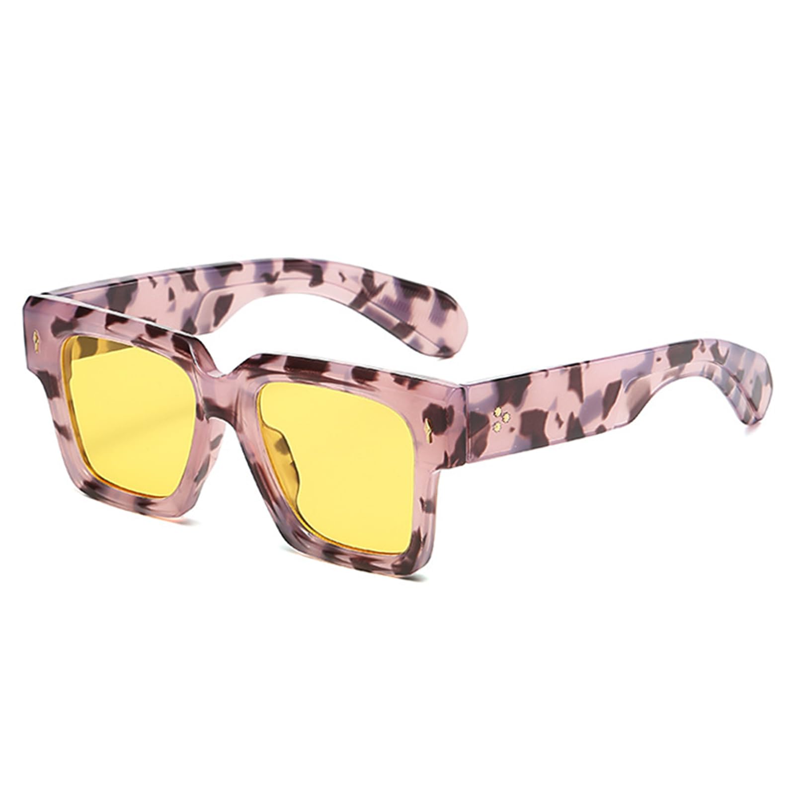LJCZKA Occhiali Da Sole Vintage Quadrati – Protezione UV400 – Unisex
