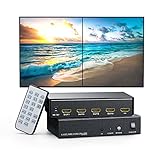 videowand kaufen Yinker 2x2 HDMI Videowand Controller ist für 1 HDMI-Eingang und 4 HDMI-HD-Ausgänge. Es ist für die Anzeige einer Quelle integral in 4 Spleißbildschirme durch Spleiß- und Verstärkungstechnik.