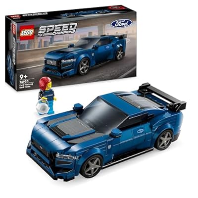 LEGO Speed Champions Auto Sportiva Ford Mustang Dark Horse Macchina Giocattolo da Costruire per Bambini e Bambine da 9 Anni in su Modellino di Veicolo da Corsa con Minifigure Idea Regalo 76920
