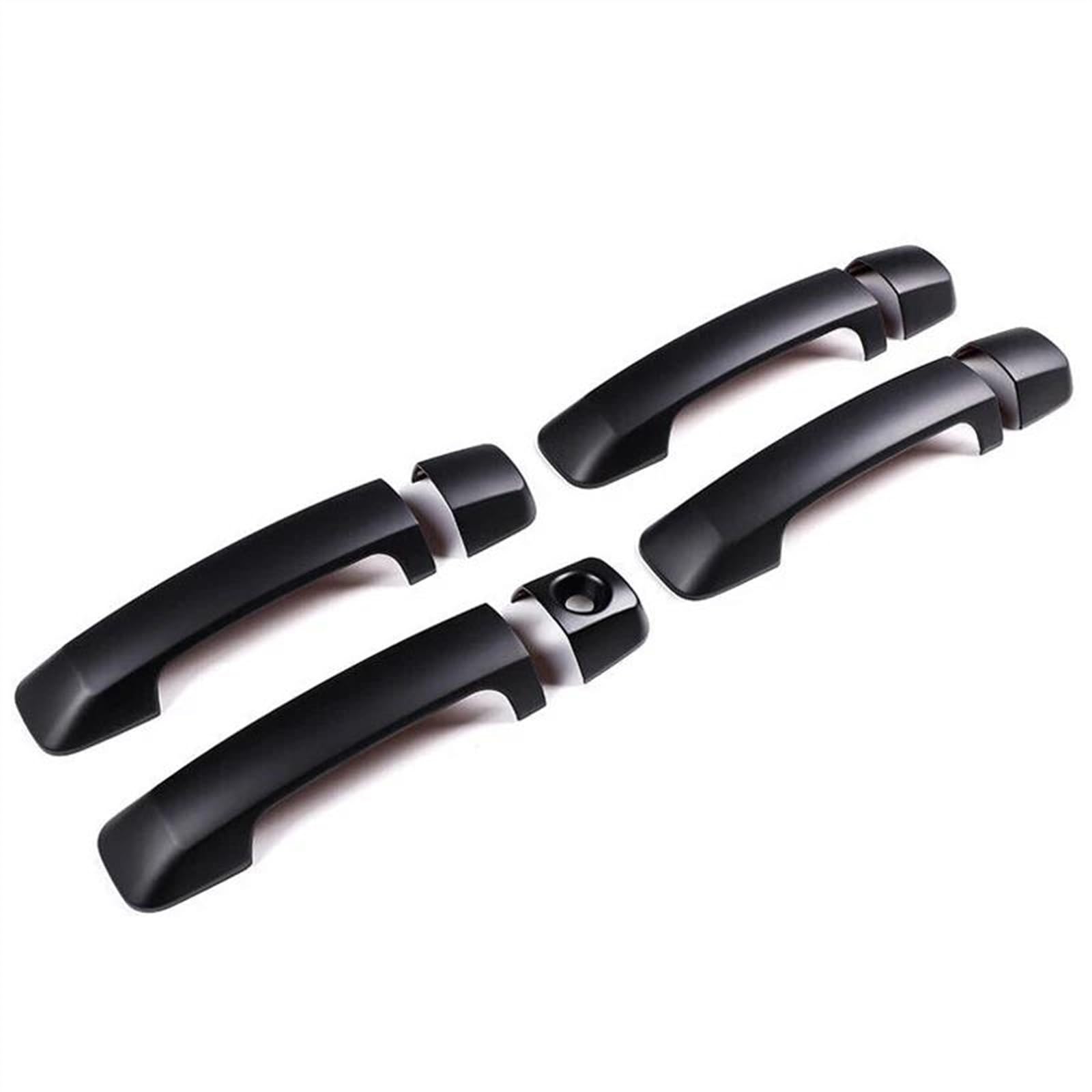 KJHOPY Car Door Knob Protector Handle Frame Cover Garnish Trim for Toyota for Tundra for Sequoia 2008-2020 2021 Exterior Door Handle