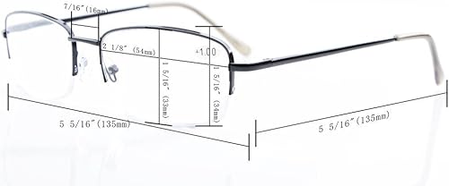 Miniatura 5 de CessBlu Lentes de computadora de media llanta para mujeres y hombres, lentes de filtro de luz azul