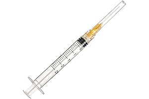 Knixxo 2.5ml/cc 25 Gauge 1 Inch Cauliflower Ear Syringe