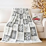 EAQ Manta de Forro Polar Sherpa para Adultos, 152X203CM)