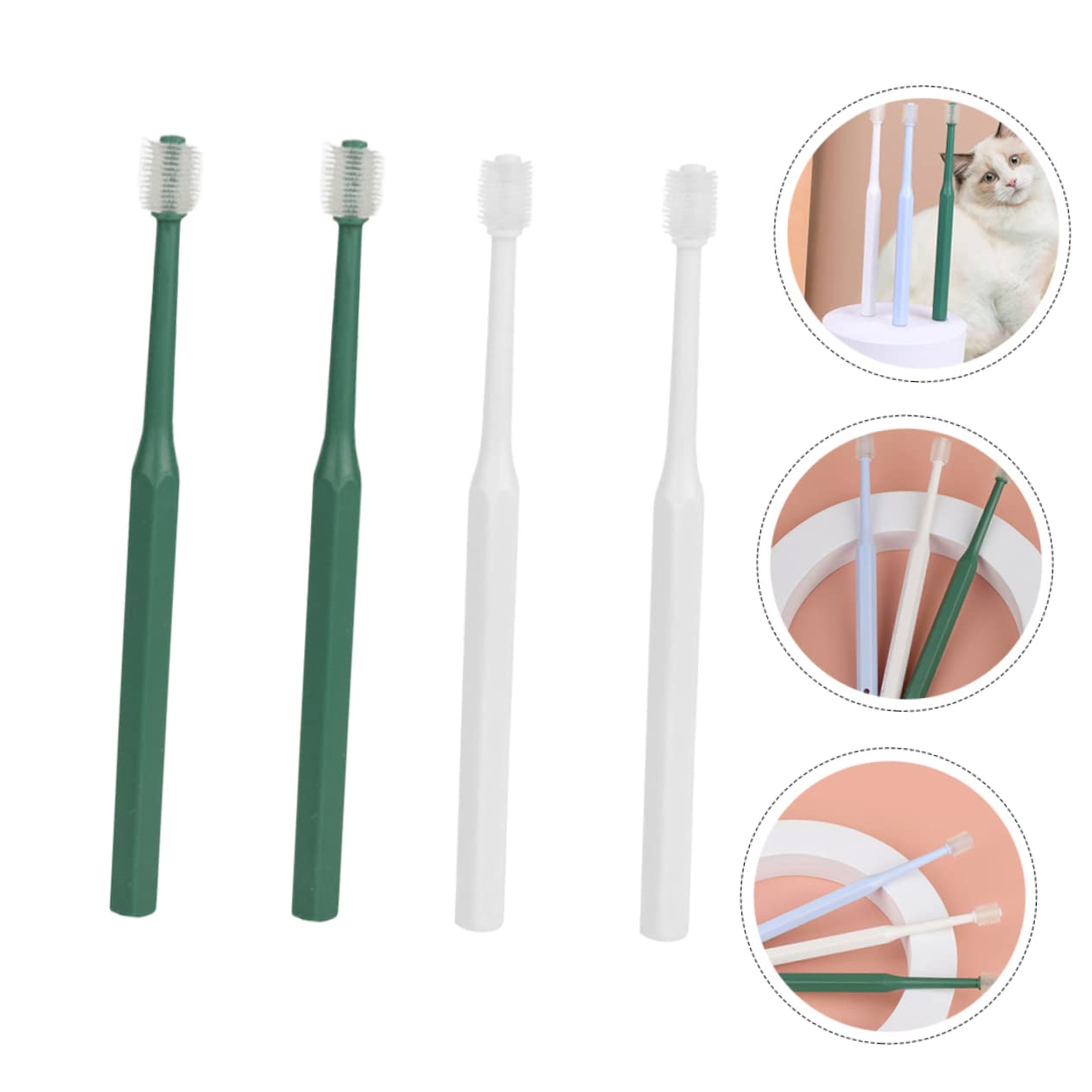 YARNOW 12 Pièces brosse à dents trucs de voyage brosse à mâcher pour fournitures d'entretien ménager brosses à dents chiot Fournitures pour animaux portable Provisions Plastique