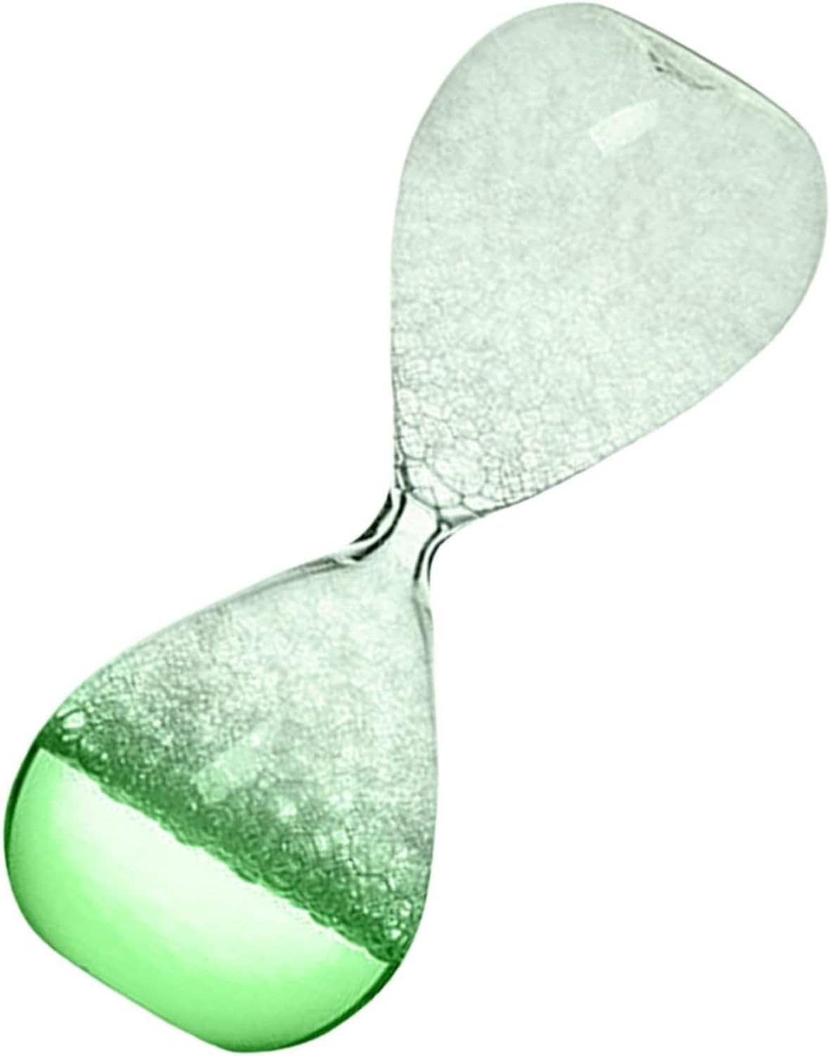 KGAIXN Bubble Sand Hourglass Timer Nightlight for Bedroom Decor Liquid Motion Desk Clock with Glowing LED Base Relaxing Home Decoration Gift Bubble Timer, Light Green