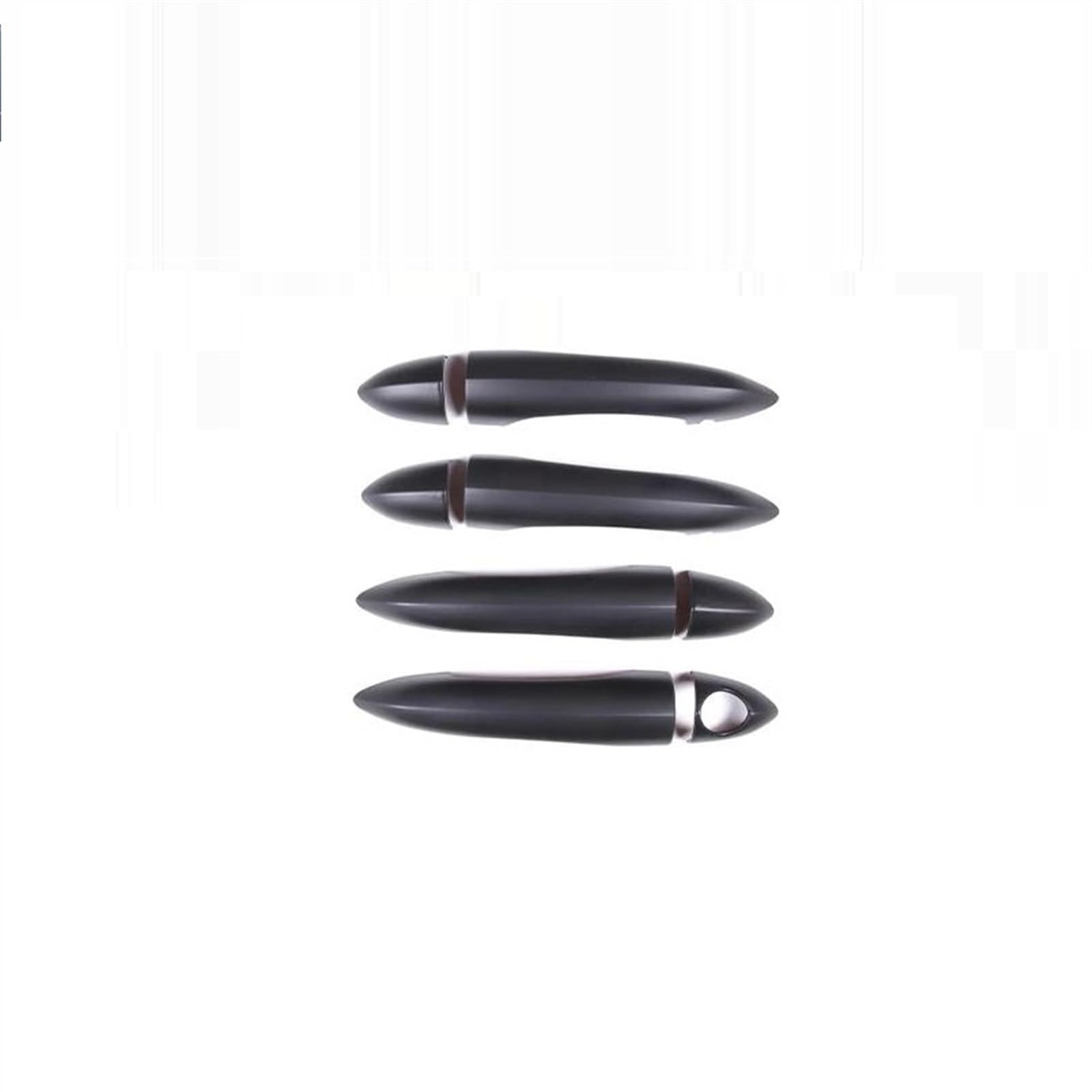 Kjhopy Black B Exterior Door Handle Cover Trim Molding Catch Overlay Garnish Cap Protector For Alfa-Romeo For Giulia For Stelvio 15-20 Exterior Door Handle(Black B)