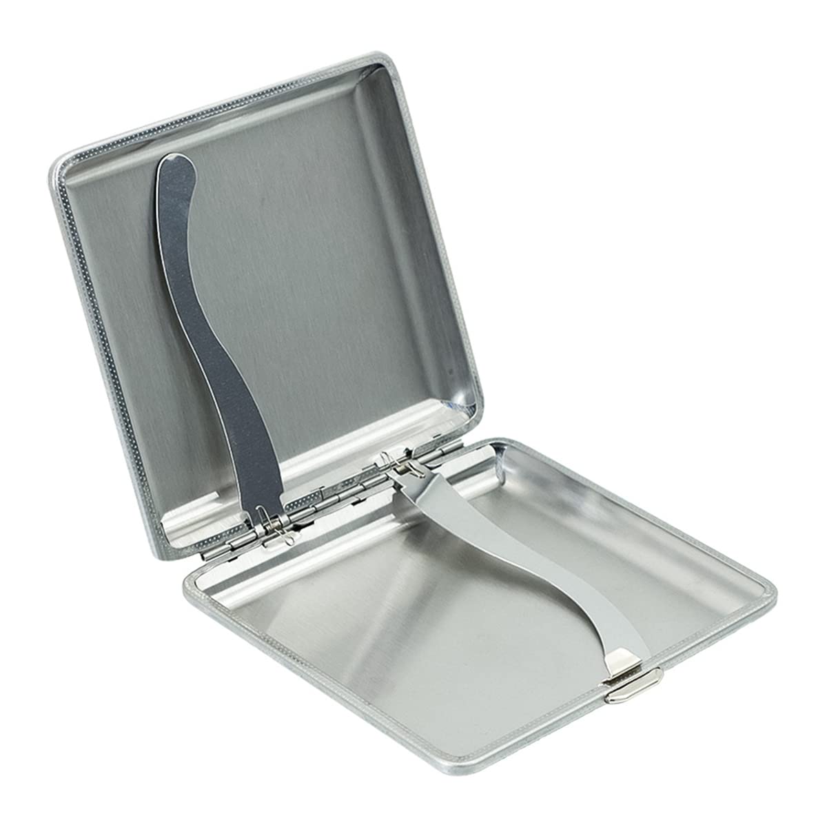 Portasigarette， Elegante portasigarette da Donna， Scatola per Sigarette， 16 portasigarette in Pelle Sintetica Metallizzata， per casa e Viaggio，B