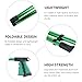 HOODANCOS Magnetic Aluminum Alloy Trash Clamp Fetching Clip Non-Slip Garbage Picker Tool for Sanitation Cleanup Green Handle Industrial Waste Picker