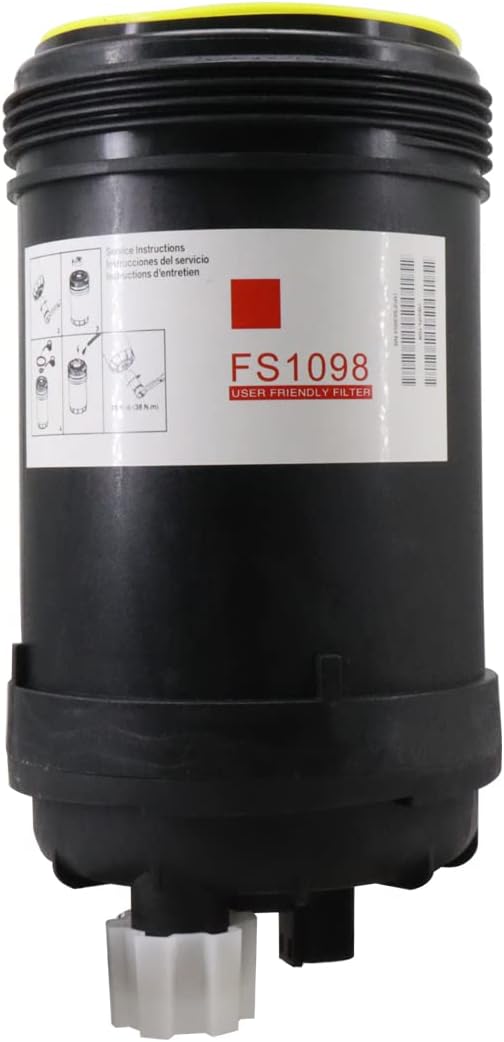 FS1098 Fuel Water Separator Filter Replace for 5319680 5308722 FS20038 FH21462 Compatible with B6.7 ISB6.7/QSB6.7 ISL8.9 L9 W100CFI W120CFI W130CFI (Pack of 1)