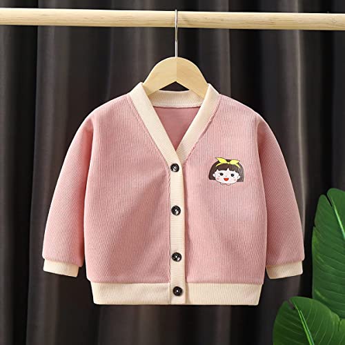 Image of MOMISY Baby Boy & Girls Kids Children Infant Sweater Jacket Front Button Open Cardigan-Set of 2