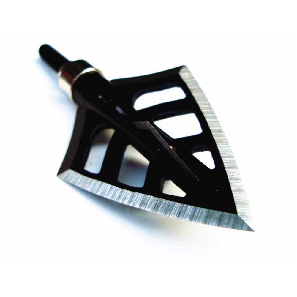 Fay Outdoor Sport 125 Grain Hunting Broadheads, 4 Blades Archery Arrowhead Replaceable for Compound Recurve Bow Arrows and Crossbow Bolts (Pack of 6)