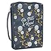 Be Still and Know Navy Poly-Canvas Bible Cover - Medium