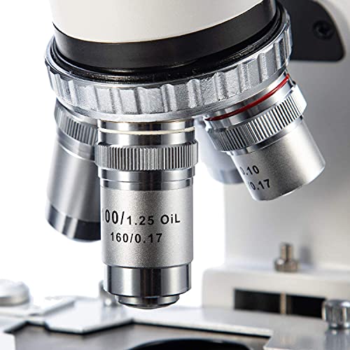 Image of Swift SW350B 40X-2500X Boiling Pot Head, Research Quality Trinocular Compound Lab Microscope with 10X and 25X Wide Field Eyepieces