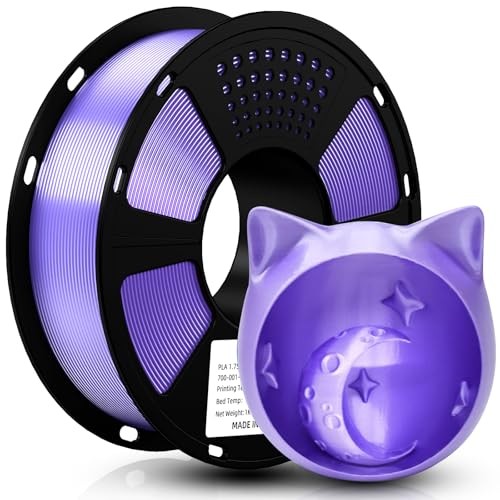 PLA Filament 1.75mm Silk, Geeetech 3D Printer PLA Filament,1.75mm,1kg per Spool,Silk Purple…