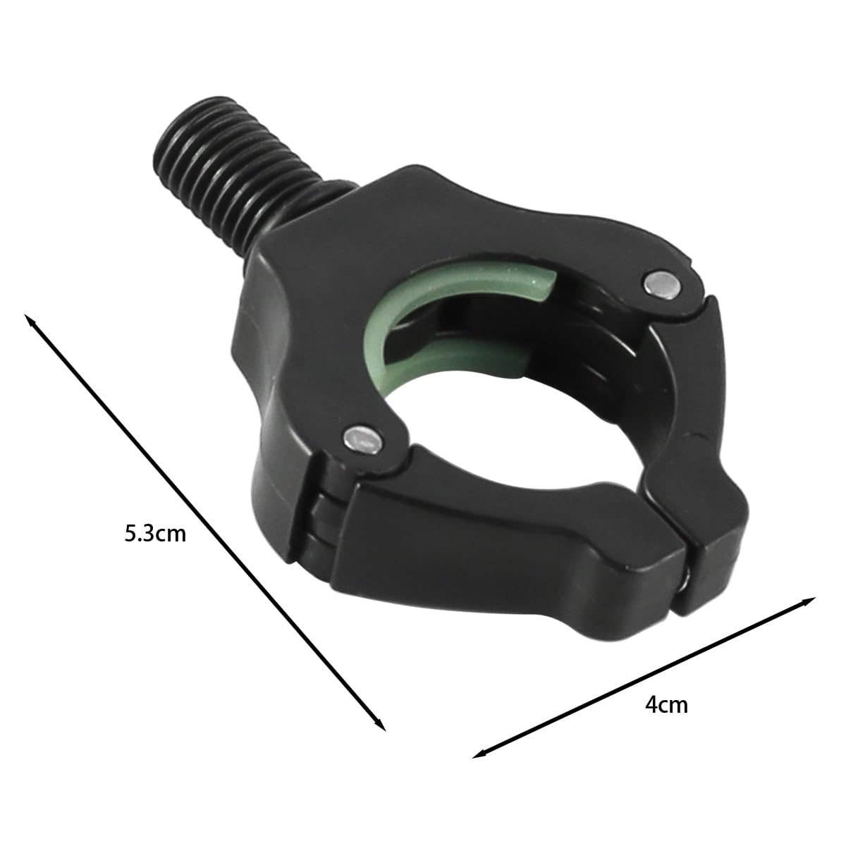 Soporte automático ajustable magnético para caña de pescar, pinza trasera, accesorios de bloqueo, negro