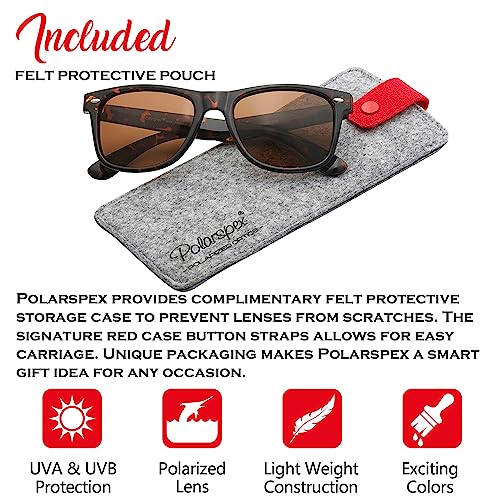 image for PolarSpex Polarized Sunglasses for Men and Women – UV Protection, Du