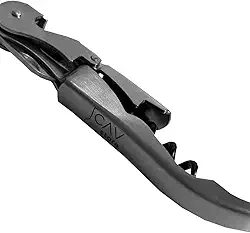 Saca-Rolhas Inox Escovado - Dois Estágios | Abridor Profissional e Elegante