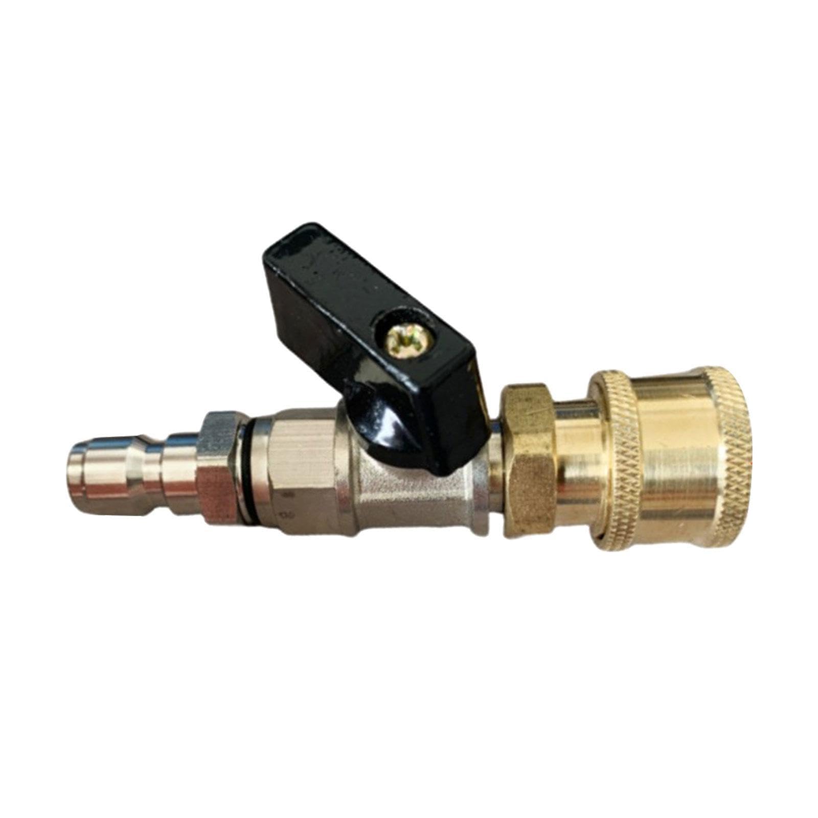 Quxvuis Easy Install High Pressure Washer Ball Valve Switch Long-Lasting Durable Easy To Open/Cl Ball Valve Is To Open And Cl. Provides Leverage At High, Style A