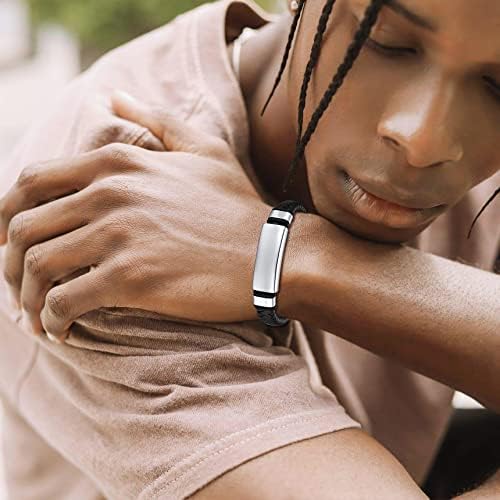 Bestyle Genuine Leather Braided Viking Bracelets for Men Boys, Vintage Thor's Hammer/Skull/Masonic Freemason Wrap Cuff Wirstband Bracelets with Magnetic Closure