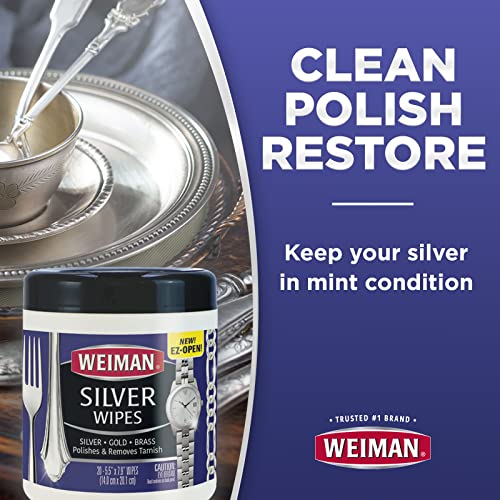 Image of Weiman Silver Wipes - Pack Of 20