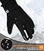 Cevapro Winterhandschuhe Herren Handschuhe Winddichte Damen Wasserdicht mit Touchscreenhandschuhe 3M Thinsulate Isolierung(-20°C) Für Skifahren Wandern rutschfeste Laufhandschuhe, Schwarz, XL