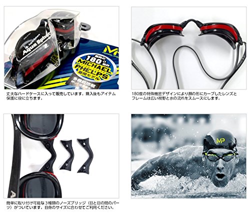 Óculos de natação michael phelps k 180+ lady lilás/cinza - lente transparente