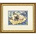 Dimensions Gold Collection Counted Cross Stitch Kit, Charming Cat, 18 Count Ivory Aida, 7'' x 5''