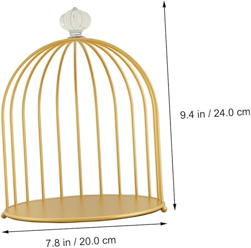 Miniatura 3 de Estante de almacenamiento de hierro forjado, vitrina cosmética, organizador de encimera de maquillaje, soporte para plantas, collar y aretes,