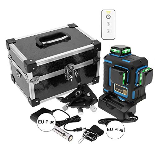 FTVOGUE Nivel láser Nivel Mando Nivel Láser Luz Verde Instrumento de nivelación...