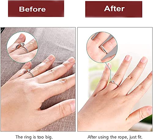 Invisible Clear Spiral Ring Size Adjuster Set (Pack of 6)