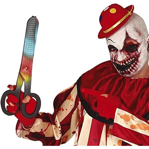 JCHPRODUCTS Jumbo Clown Multicoloured Scissors 40 cm Halloween Fancy Dress Party Accessory Cover