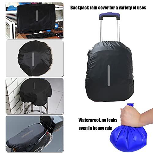 Souke Sports 2 Pack Backpack Cover Rain Waterproof For 30-40L Backpack With Reflective Strap Backpack Cover Ultralight Compact Portable For Camping, Traveling, Cycling, Hiking, Outdoor #TOP3