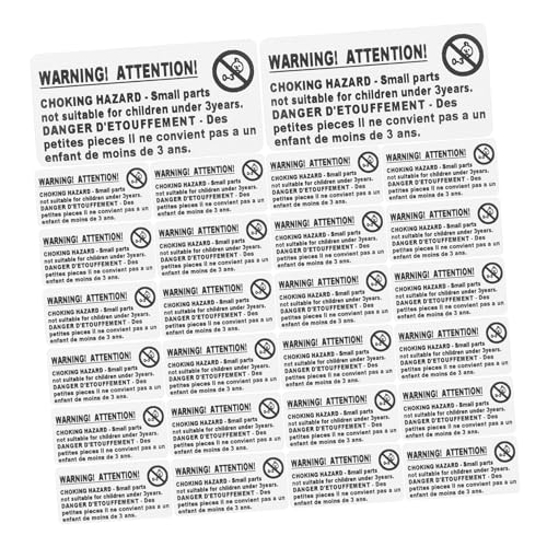 KONTONTY Self Adhesive Hazard Labels 200 Pack Warning Stickers for Shipping Packaging Anti Suffocation Signs for Boys and Girls