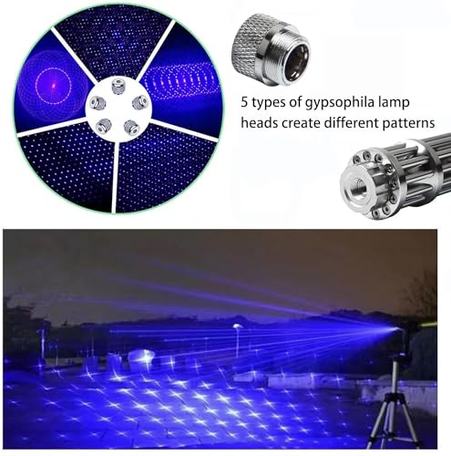 Generic Blue Light Long Distance High Power Zoom Flashlight Rechargeable Outdoor Equipment thumb #5