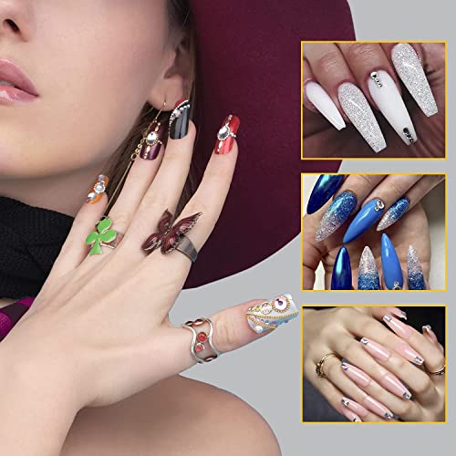 BUDOCI 120 St Nagel Schablonen Selbstklebende Modellier Schablone Nail Forms für Nagel-Verlängerung Gel-Nägel künstliche