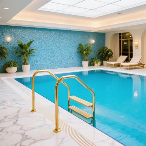 Escalera para piscina de acero inoxidable modelo LUOWEIYA miniatura 3