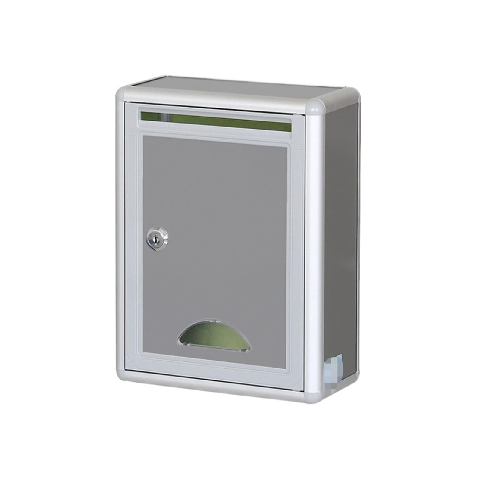 IWENZHKPA Mailbox Wall Mounted Post Box Aluminum Suggestion Donation Mail Safe Lock Comment Decorative