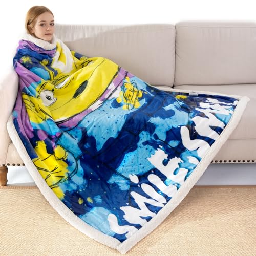 Cosusket SCMT-002 Kids Sherpa Flannel Throw Blanket 50 Inch X 60 Inches, Super Soft Cozy Plush Blanket For Indoor And Outdoor Use thumb #2