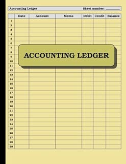 Accounting Ledger: 120 pages: Size = 8.5 x 11 inches (double-sided), perfect binding, non-perforated - coolthings.us