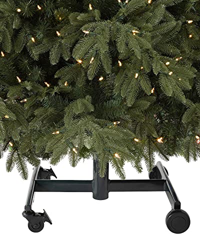 Treetopia Green Artificial Christmas Tree | Portland Pine With Grow & Stow Technology - 9 Ft | Prelit With 900 Led Clear + Multicolored Lights | Includes Premium Tree Stand And On/Off Foot Pedal #TOP4