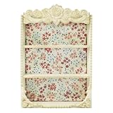 Ashland 18.5" Floral 3-Shelf Wall Cubby Spring Home Decor