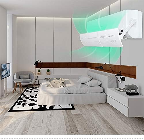 Miniatura 5 de forubar Retractable Air Conditioner Air Deflector, Universal Adjustable Air Conditioning Deflector Air Diverter Cover Telescopic Anti-Wind Baffles