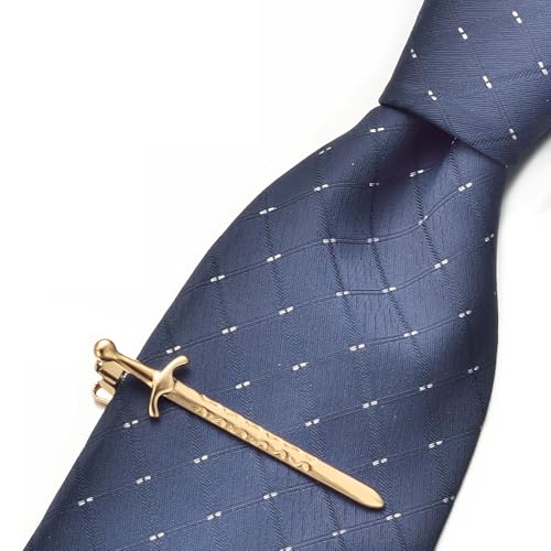 Image of Yoursfs Vintage Scottish Sword Tie Clips for Men Personalised Tie Clips Funny Sword Tie Bars Unique Cool Tie Pin for Men's Jewelry Gift