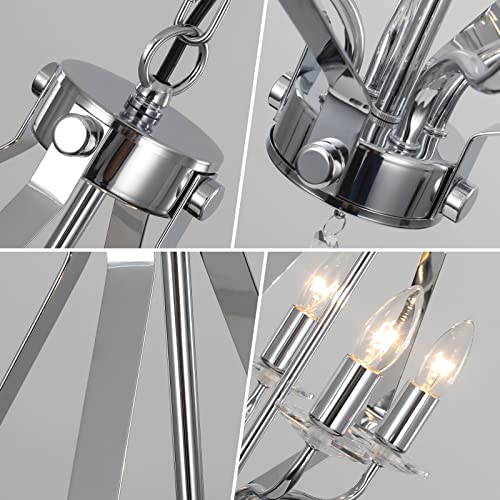 Lustre en cristal rétro de cuisine pour un éclairage clair