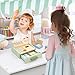 Wooden Toy Cash Register for Kids, Pretend Play Money Counting Toy with Scanner and Credit Card Toddlers Cashier Toy Shop Grocery Play Food Accessory Preschool Learning Gift for Boys Girls Ages 3+