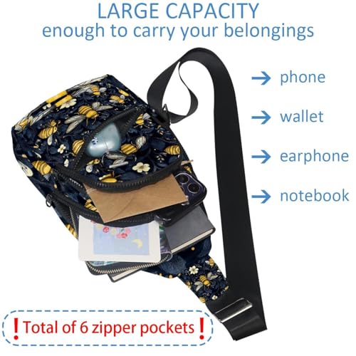 Mochila de pecho ligera multicolor 30x18cm para viajes activos 5