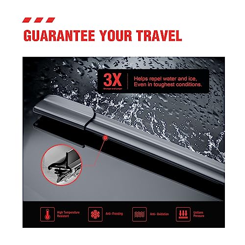 Berg Regen BER-SIL-2421-NF0036 ® 24 Inch+21 Inch Silicone Windshield Wiper Blades Replacement thumb #2
